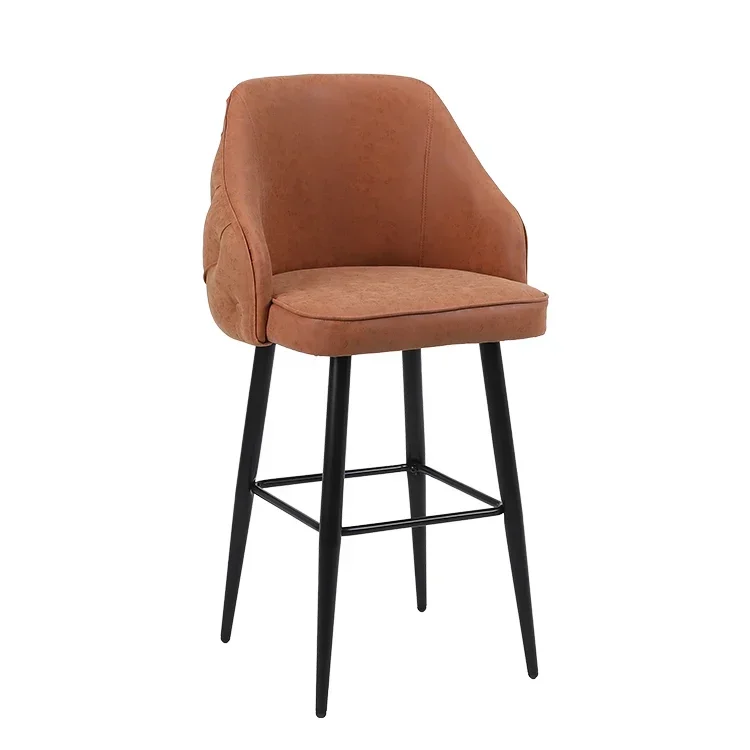 

High Stools Bar Chairs Modern Leather Stool Furniture