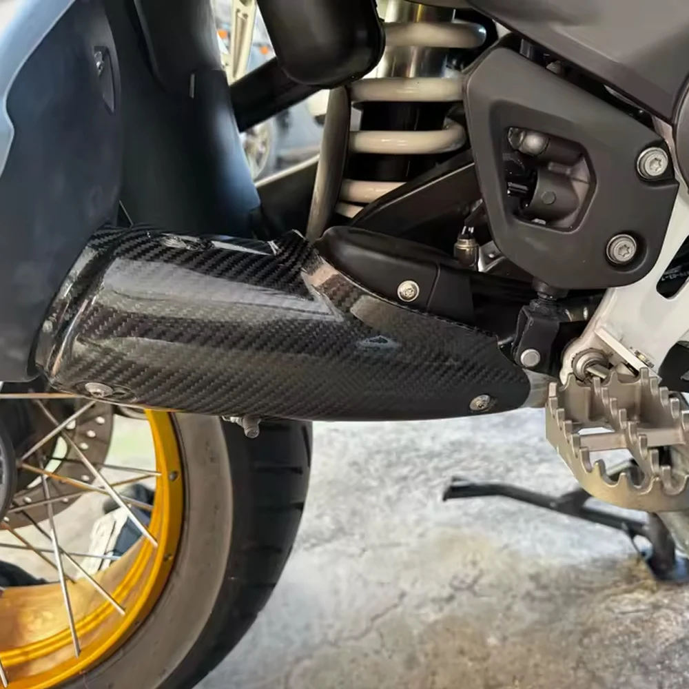 R1200GS Exhaust Muffler Pipe Heat Shield Cover Guard For BMW R1200 GS 13-2018 R1250GS 2019-2022 2023 R 1250 GSA Part Moto Carbon