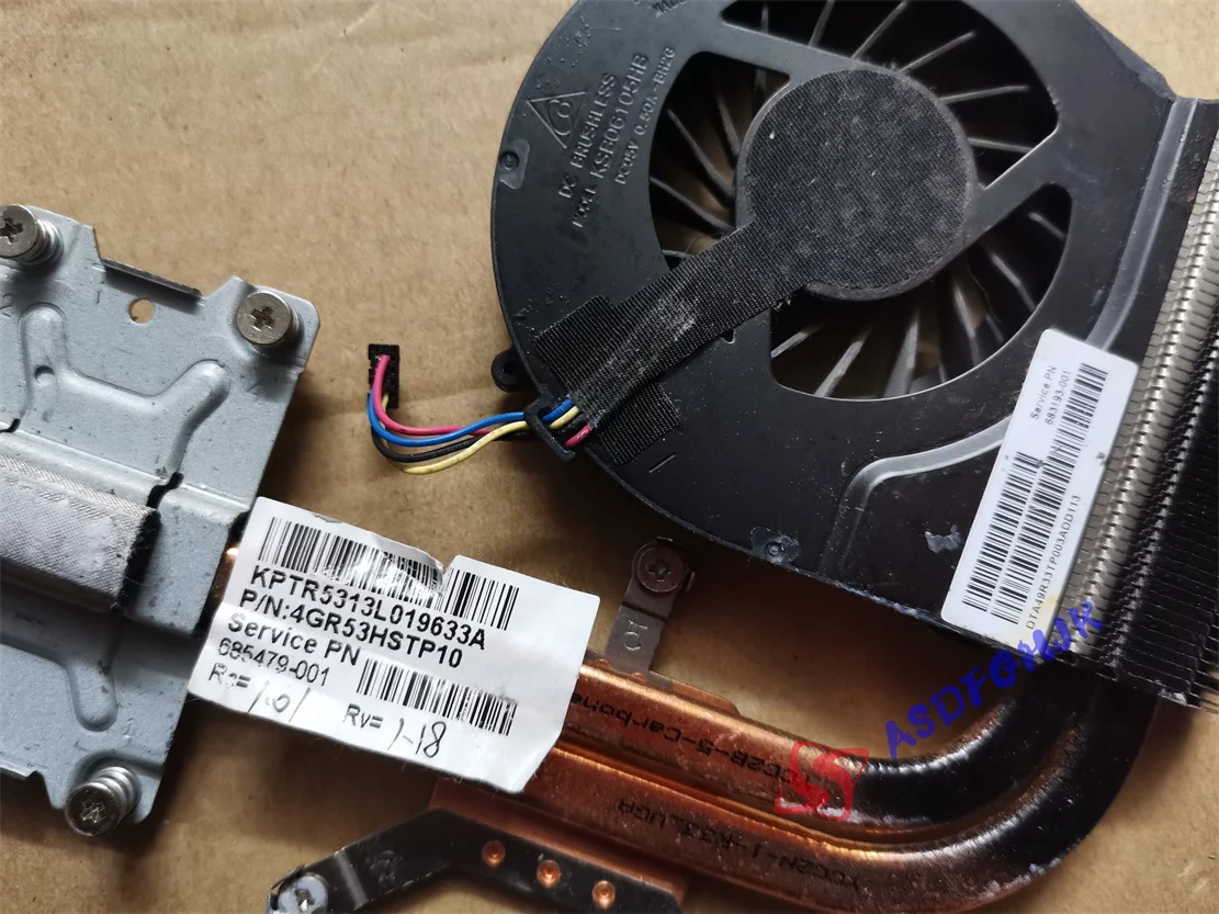 685479-001 สำหรับชุดระบายความร้อนซีพียู HP สำหรับโน้ตบุ๊ก HP Pavilion G6/G7 ซีรีส์ ผ่านการทดสอบอย่างสมบูรณ์