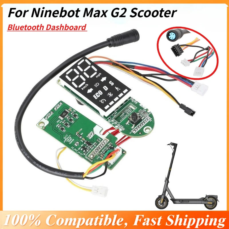 

Upgrade Replacement Bluetooth Dashboard for Ninebot Max G2 Scooter - Smart Digital LED Display with Enhanced Visibility