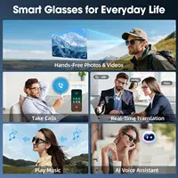 Nouvelles Lunettes Intelligentes IA 2026 avec Caméra d'Enregistrement Vidéo HD 1080P, Appel Bluetooth ChatGPT, 32 Go de ROM, Traduction Linguistique et Musique – Lunettes de Soleil pour Hommes 6