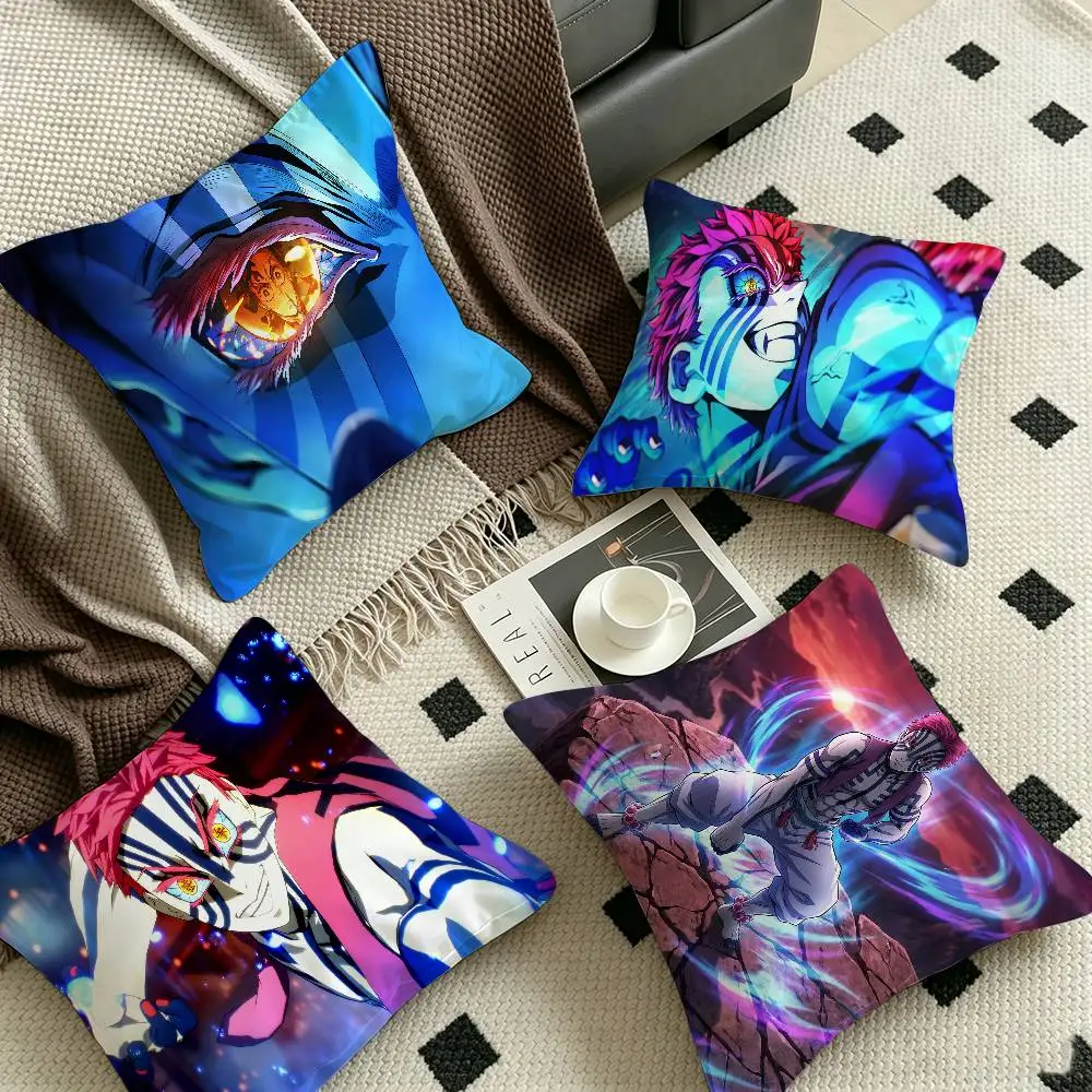 Demon Slayer Infinity Castle Akaza Maple Design Cushion Cover Happy Autumn Harvest decor Holiday Decorati Pillow Cover