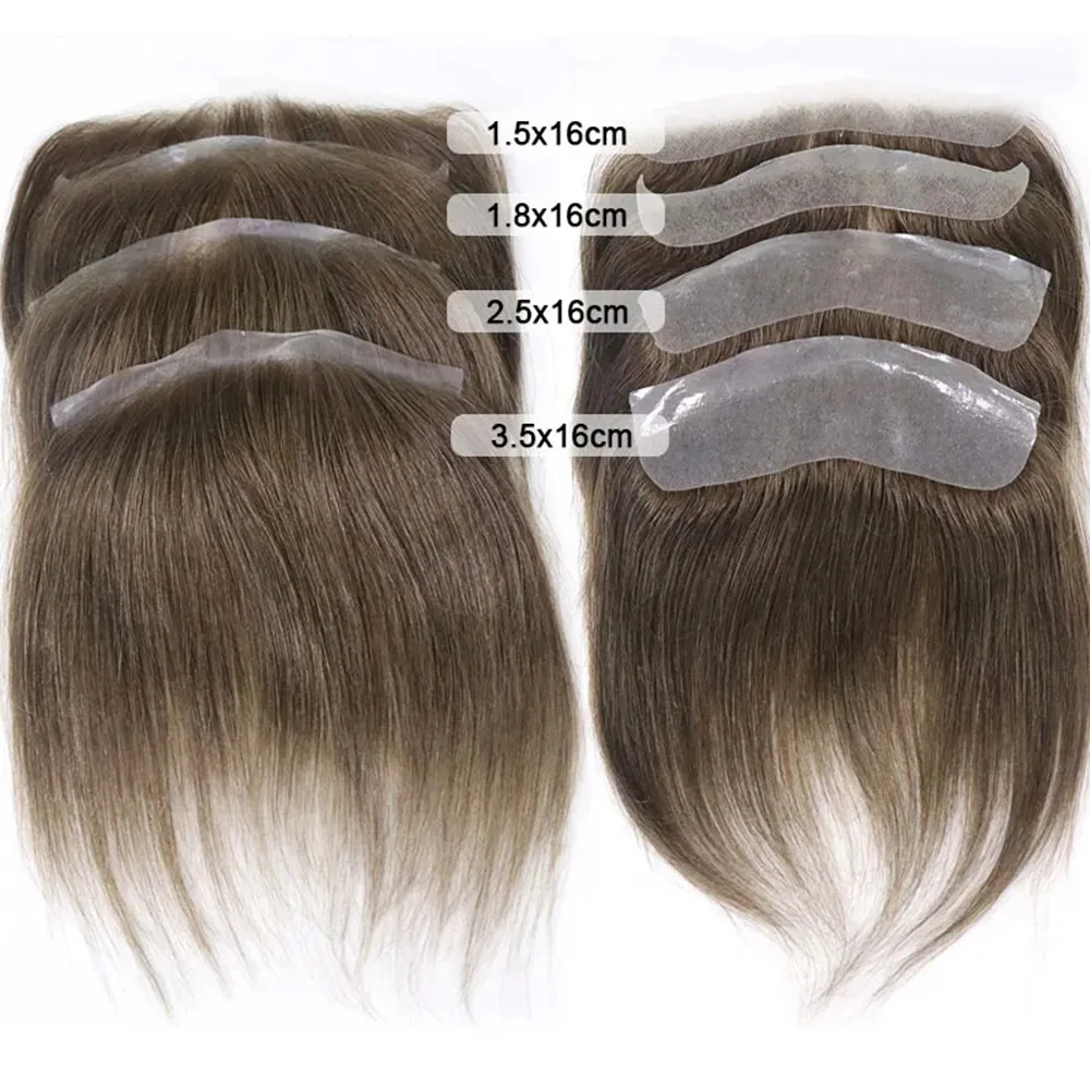 Grey Frontal Hairline Toupee for Men