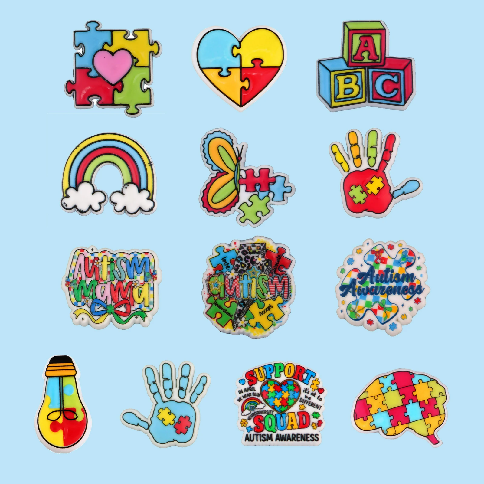 Autism Shoe Accessories Cute - Women'S Accessories Crocs ulasan dan harga