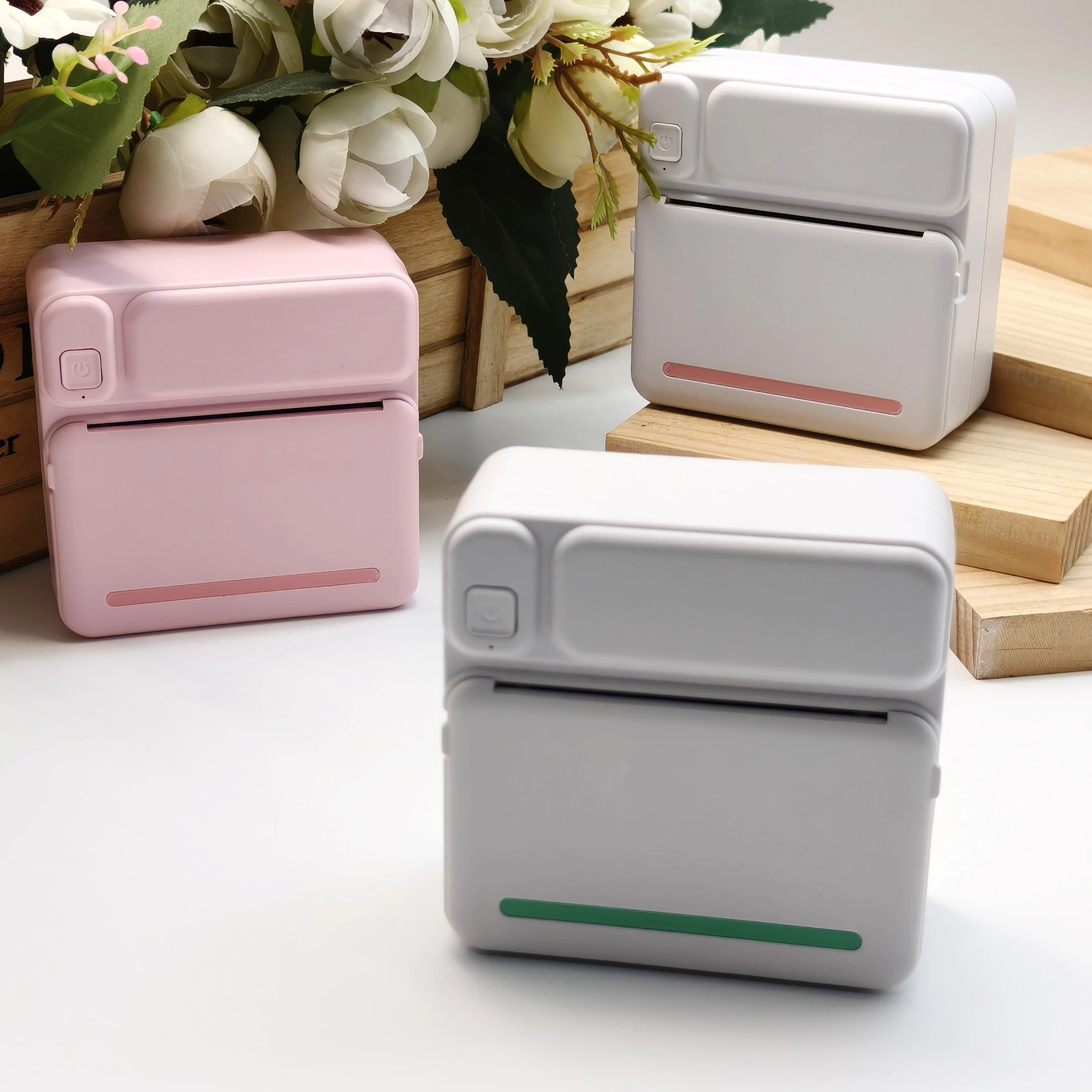Portable Mini Thermal Printer Wireless Bluetooth Kids Study Pocket Printer for Children Homework Error Question Note Learning