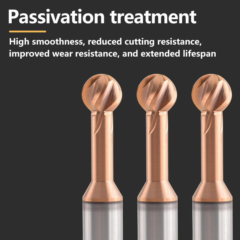 Tungsten Steel Carbide Lollipop Ball End Mill Ball T-Shaped 2-Flute Arched Arc R Milling Cutter For Aluminum/Steel Endmills Tool