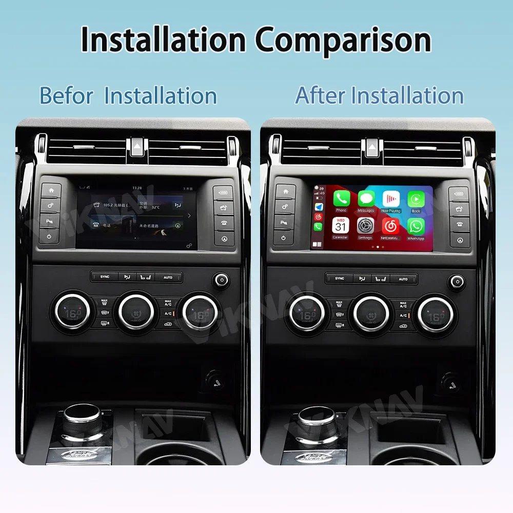 Linux Interface Carplay Decoder Box For Land Rover Discovery 5 L462 Android Auto New Upgrade GPS Navigation Multimedia Player
