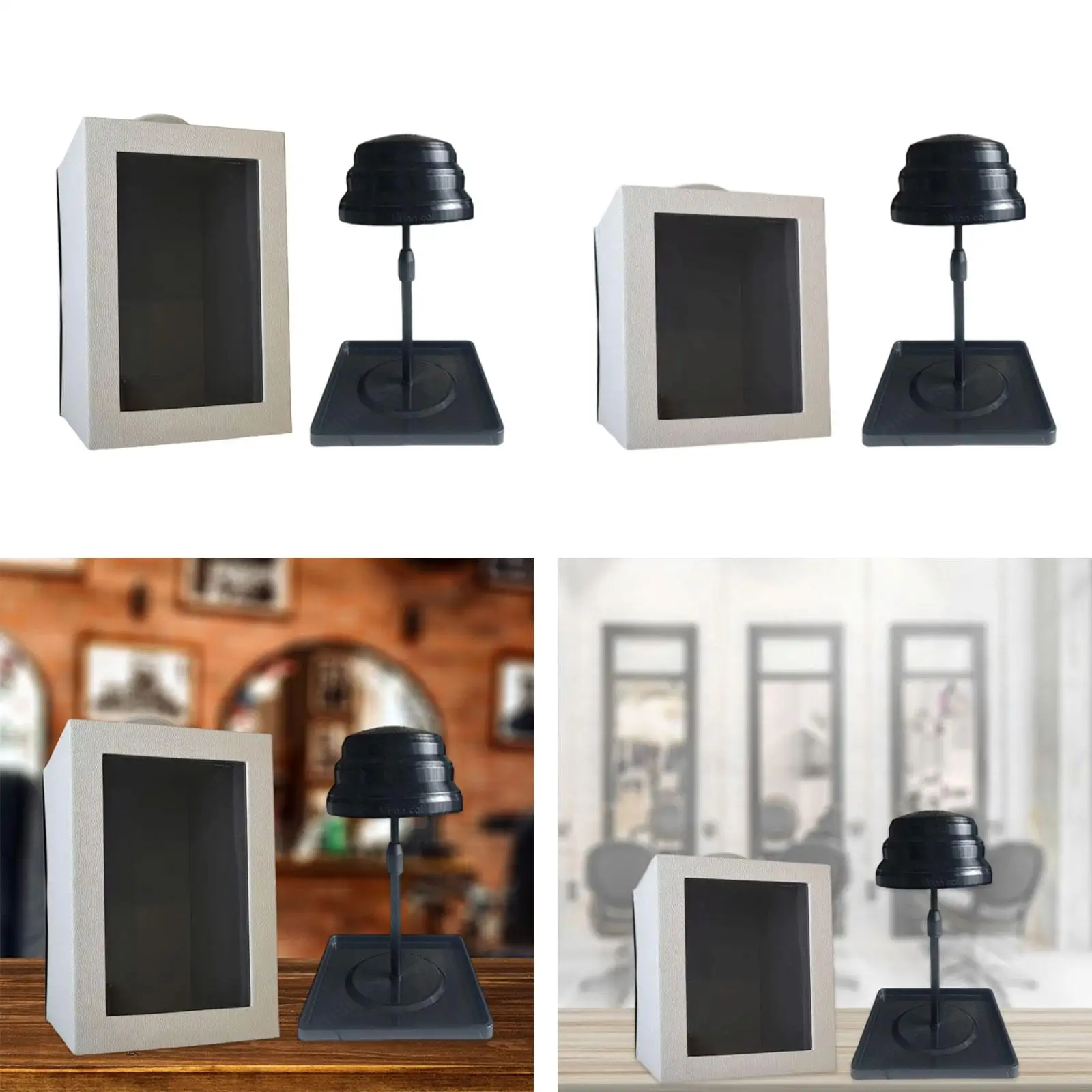 

Wig Storage Box Liftable Bracket for Closet Container Hair Salon Accessories Supplies with Handle Travel Case Carrying Case