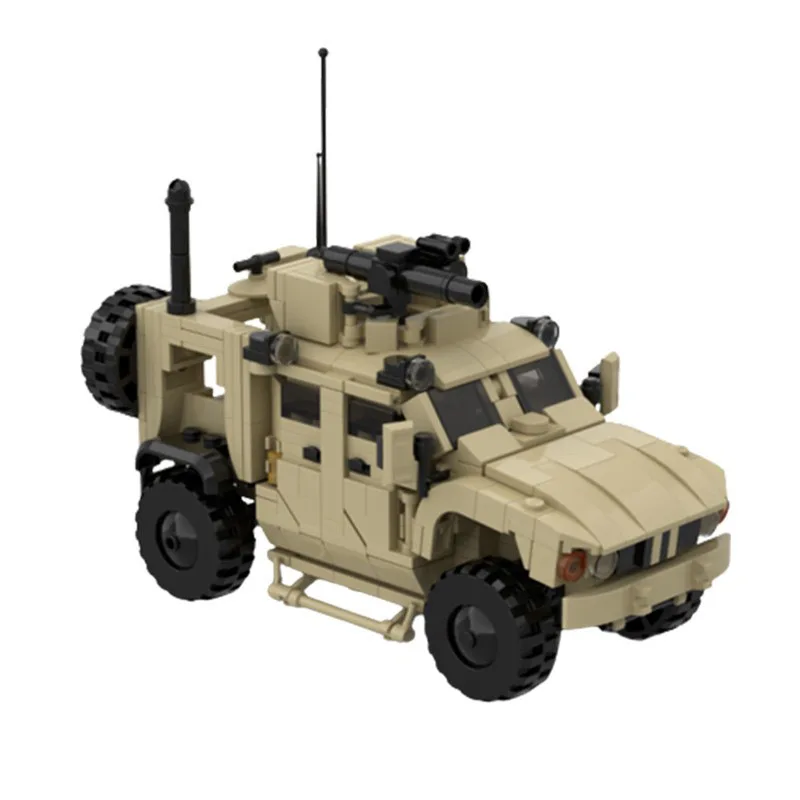 Hot Military Series Oshkosh Futuristic Off-road Vehicle Building Block Model Originality Kids Toys Anti landmine measures Gifts