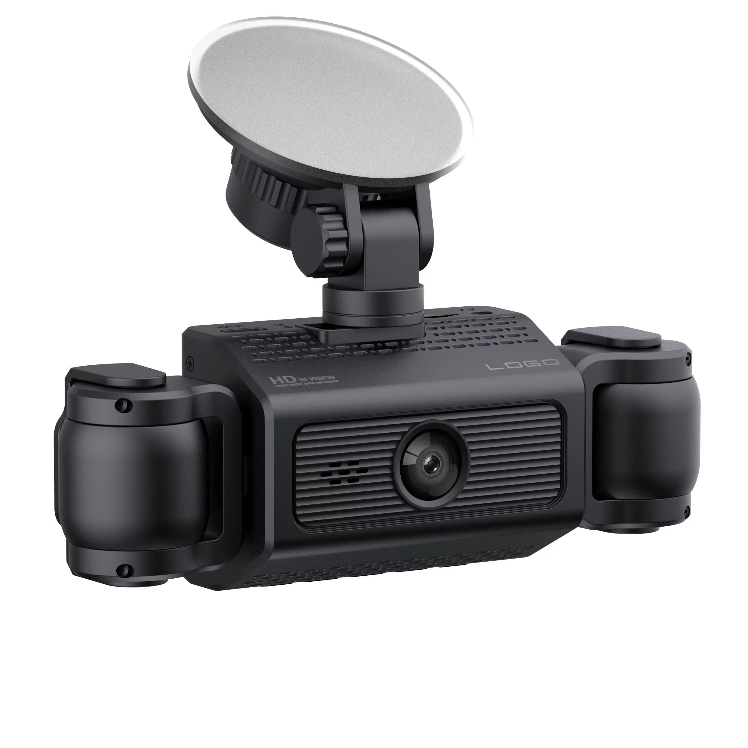 New 2.4 Inch IPS Screen 4 Lens Dashcam 360 HD 1080P Night Vision Car DVR with Rotary Lens