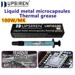 UPSIREN LMTG-100 Liquide Métal Microcapsules Haute Performance Graisse Thermique Non Conductrice Liquide Métal Dissipation Thermique