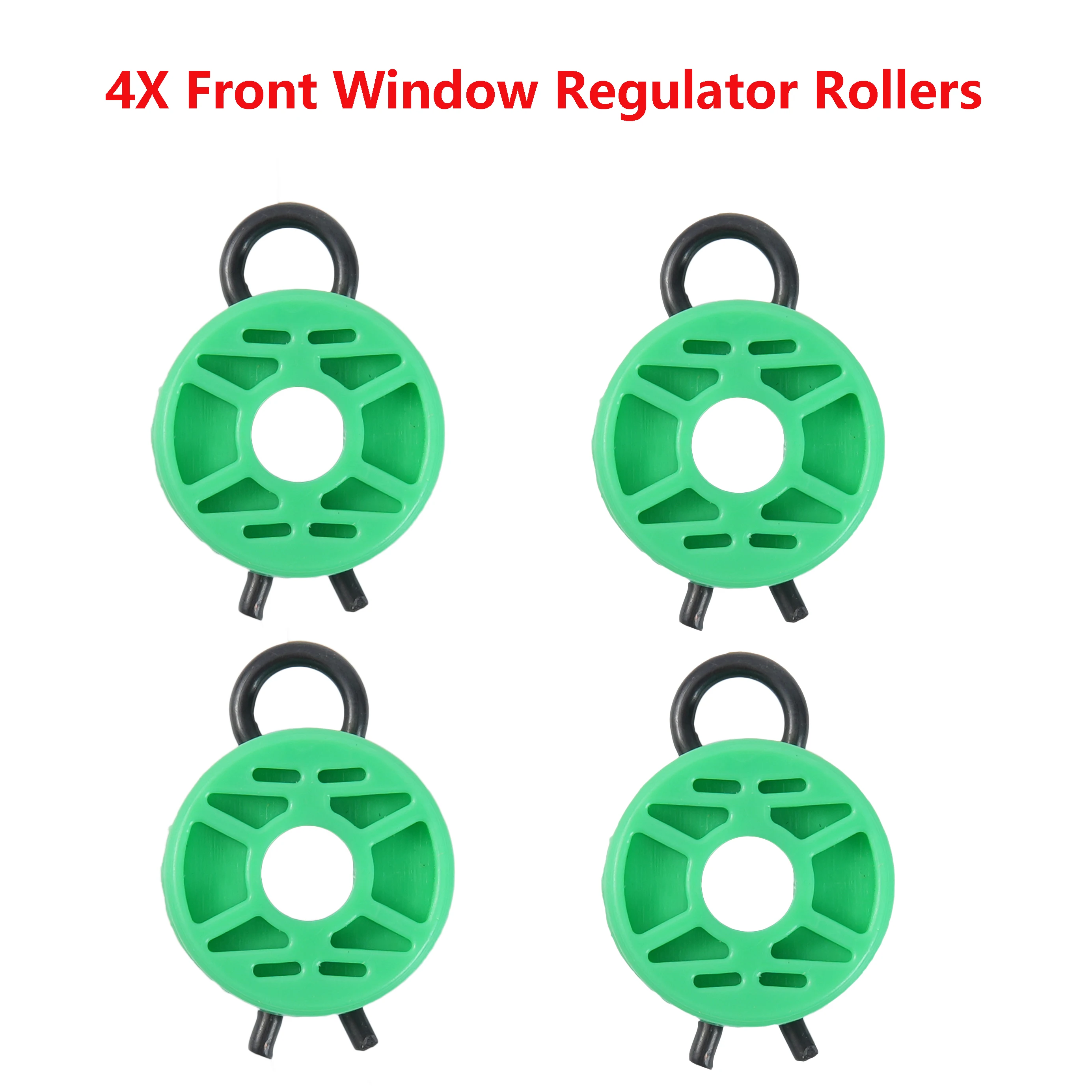 4Pcs Front Green Power Window Regulator Guide Roller Clip For Saab 900 94 - 98 9-3 99 - 03 9-5 99 - 10 Automotive Goods 4493433