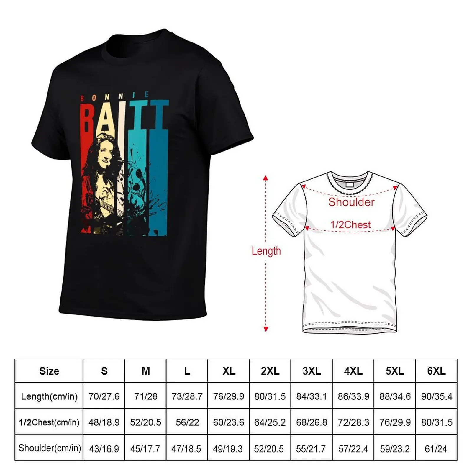 Bonnie Raitt T-Shirt Funny t-shirts kawaii clothes mens big and tall t shirts