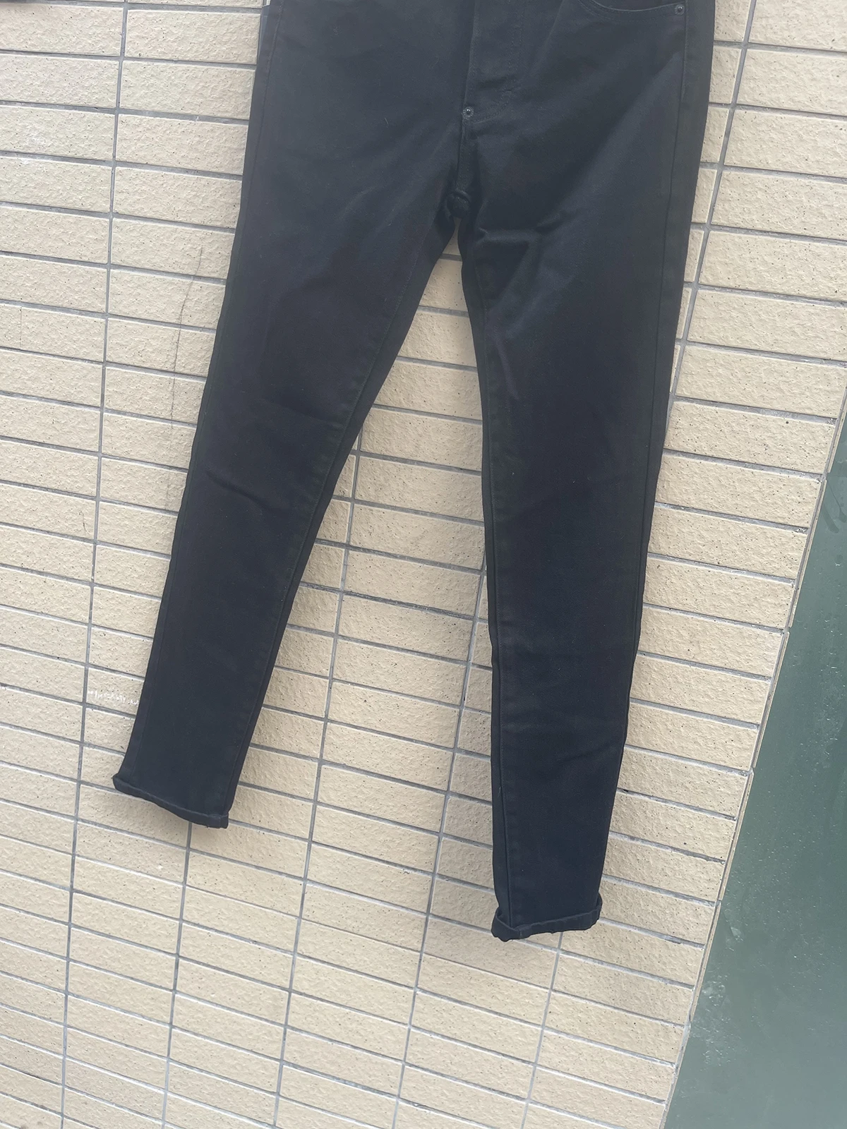 2024 Spring/Summer New D2 Jeans for Men, Washed, Scratched, Patched, Painted, Simple and Versatile, Small Feet, Blue