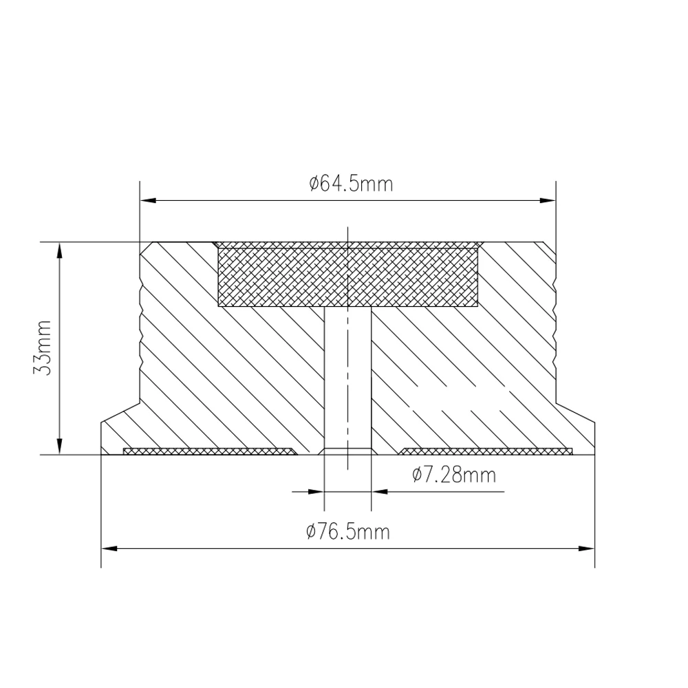 Дисковый стабилизатор Monosaudio HiFi RT528S 50 Гц, серебристый, 280 г