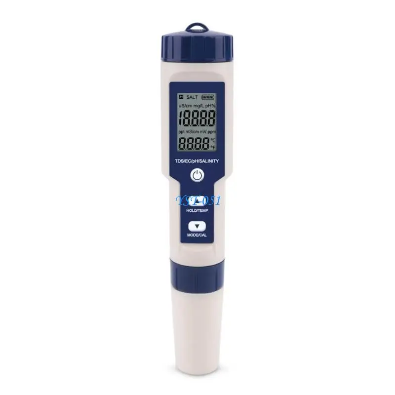 

E15A 5 in 1 Digital Water Quality Tester Temperature Conductivity Meter Waterproof Water Quality Tester Water Meter