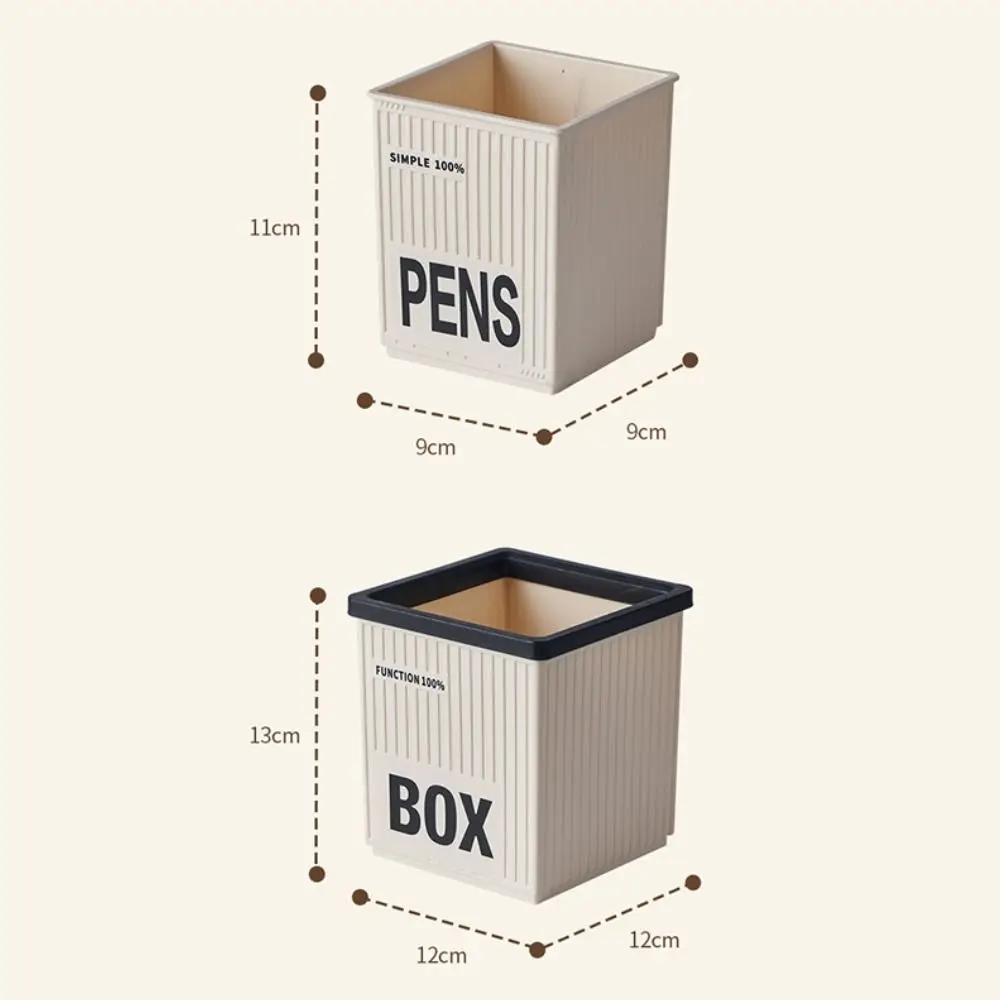 Caja de almacenamiento de escritorio multifunción, estilo Industrial, portalápices de gran capacidad, Mini cubo de basura de escritorio, estuche de almacenamiento de papelería