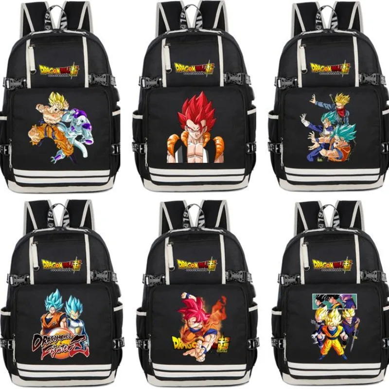 The New Dragon Ball Monkey King Saiyan Vegeta Anime Backpack Backpack Men and Women Junior High School Student Schoolbag