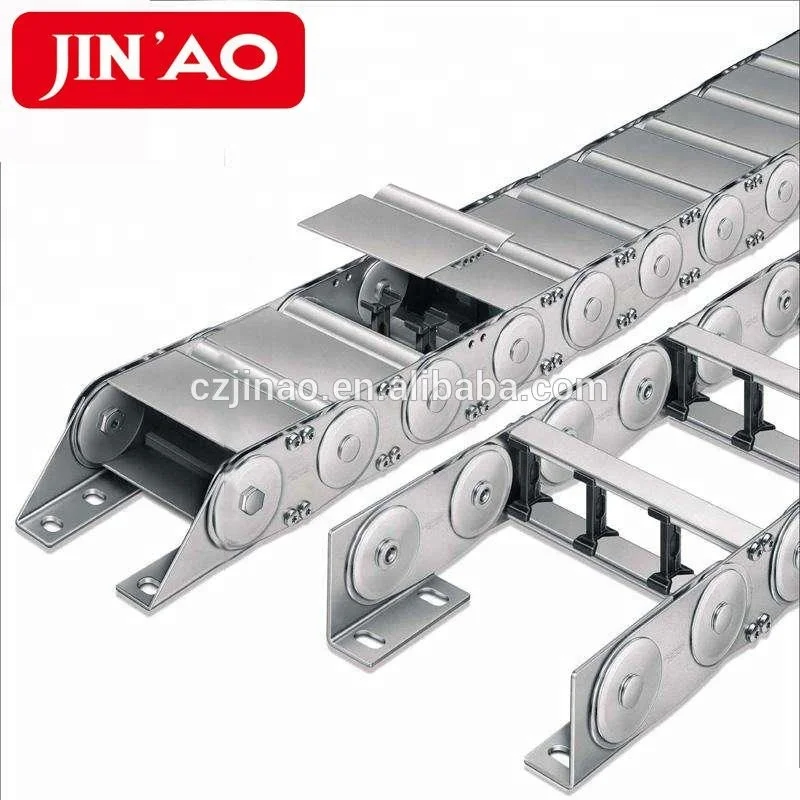 TLG Flexible Cable Tray Drag Chains Steel Tank Tracks From JIN'AO - view 3