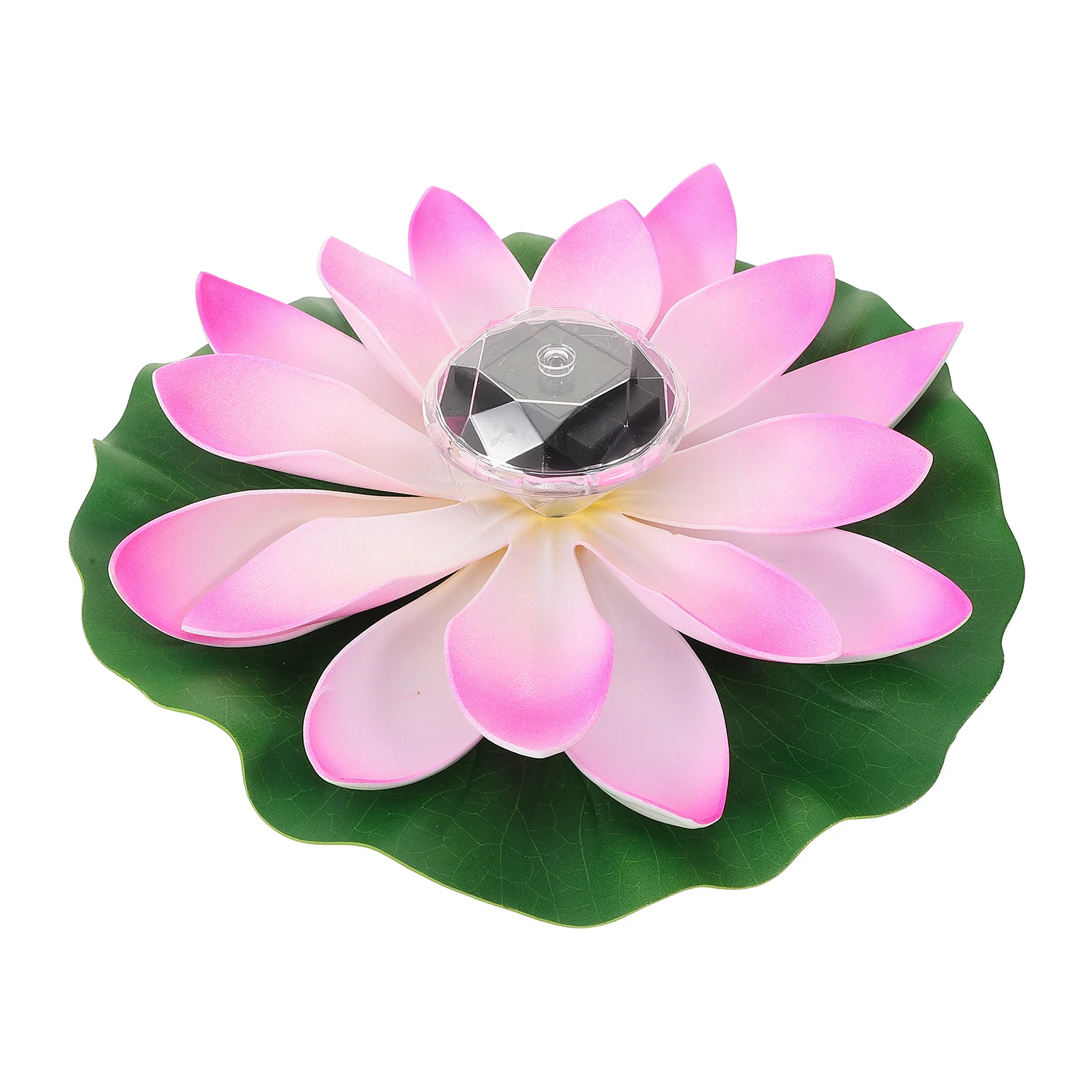 الملونة LED تعمل بالطاقة الشمسية أنيقة لوتس الديكور ضوء العائمة للماء حديقة بركة زهرة أضواء في الهواء الطلق #4