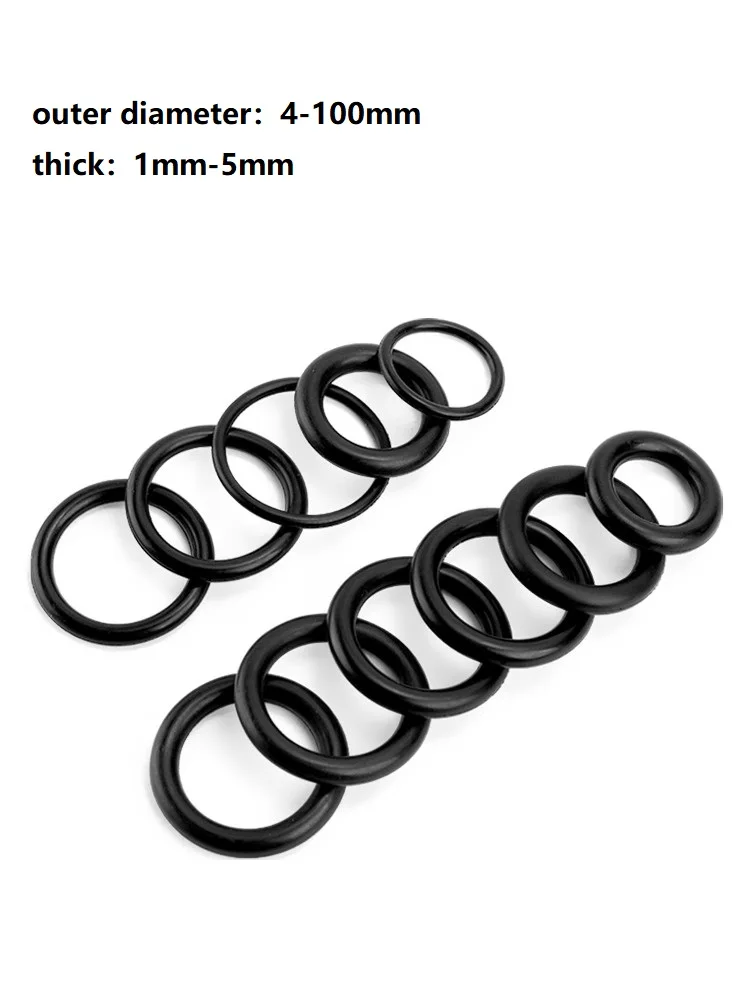 Rondella di tenuta O-ring in gomma CS da 10 pezzi Guarnizione ad alta temperatura resistente all'olio NBR per impianti idraulici - Rondella di tenuta Oring
