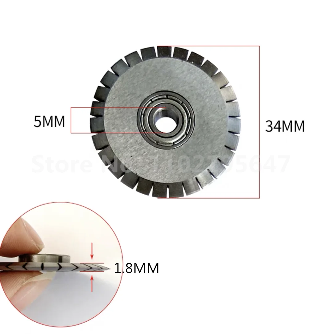 Perforating Blade 34mm Electric Paper Creasing Machine Book Cover Creasing Cutting Machinery