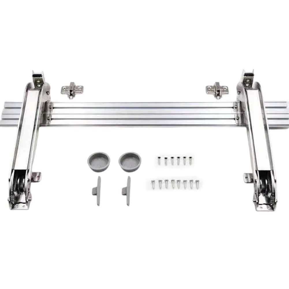 Lateral Opening Hinge Set for Cabinets with 180 Degree Parallel Functionality and Compatibility with Standard Door Dimensions