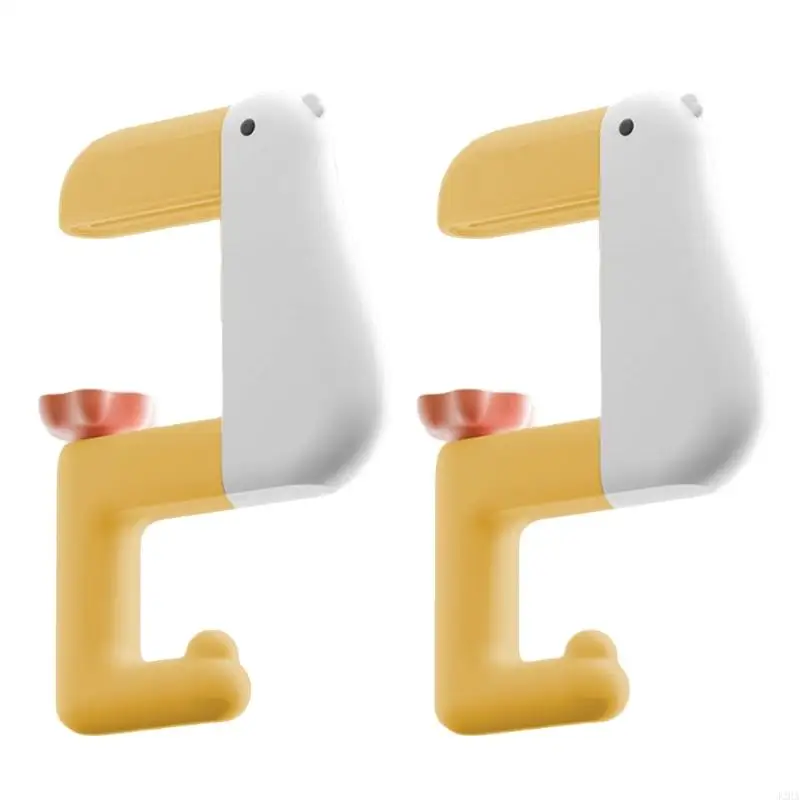 

J2HA Thinking Duck Shaped Backpack Hook for Desk Wall Mount Space Saving Bag Hanger