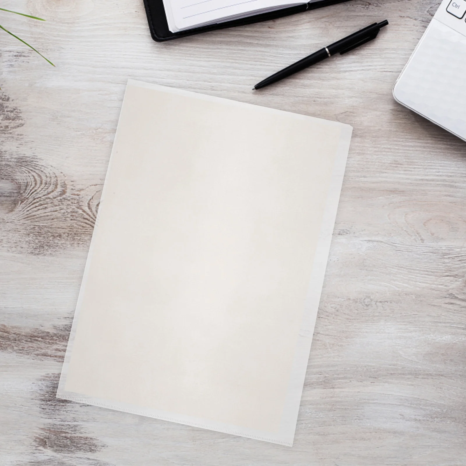 

24pcs A4 File Folders Clear Plastic Folders L shaped 18C 20C Clear Plastic Document Protectors Paper ganizer Storage