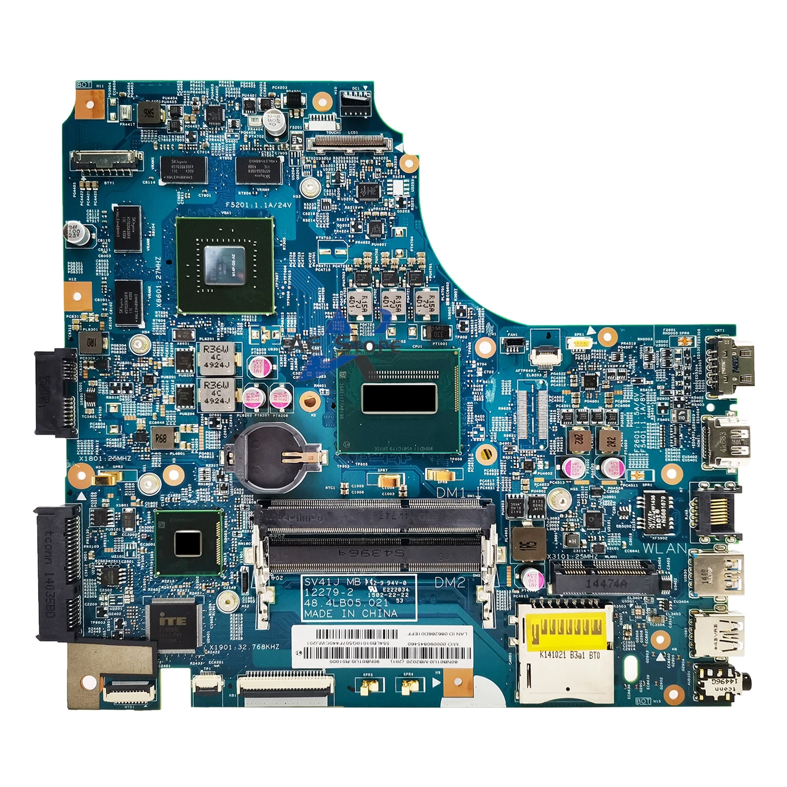 Imagem -04 - Placa-mãe do Portátil para Asus Mainboard X450j X450jb X450jf A450j Sv41jv X450jn i5 i7 Gt745m Gt850m Gt940m Lvds Edp