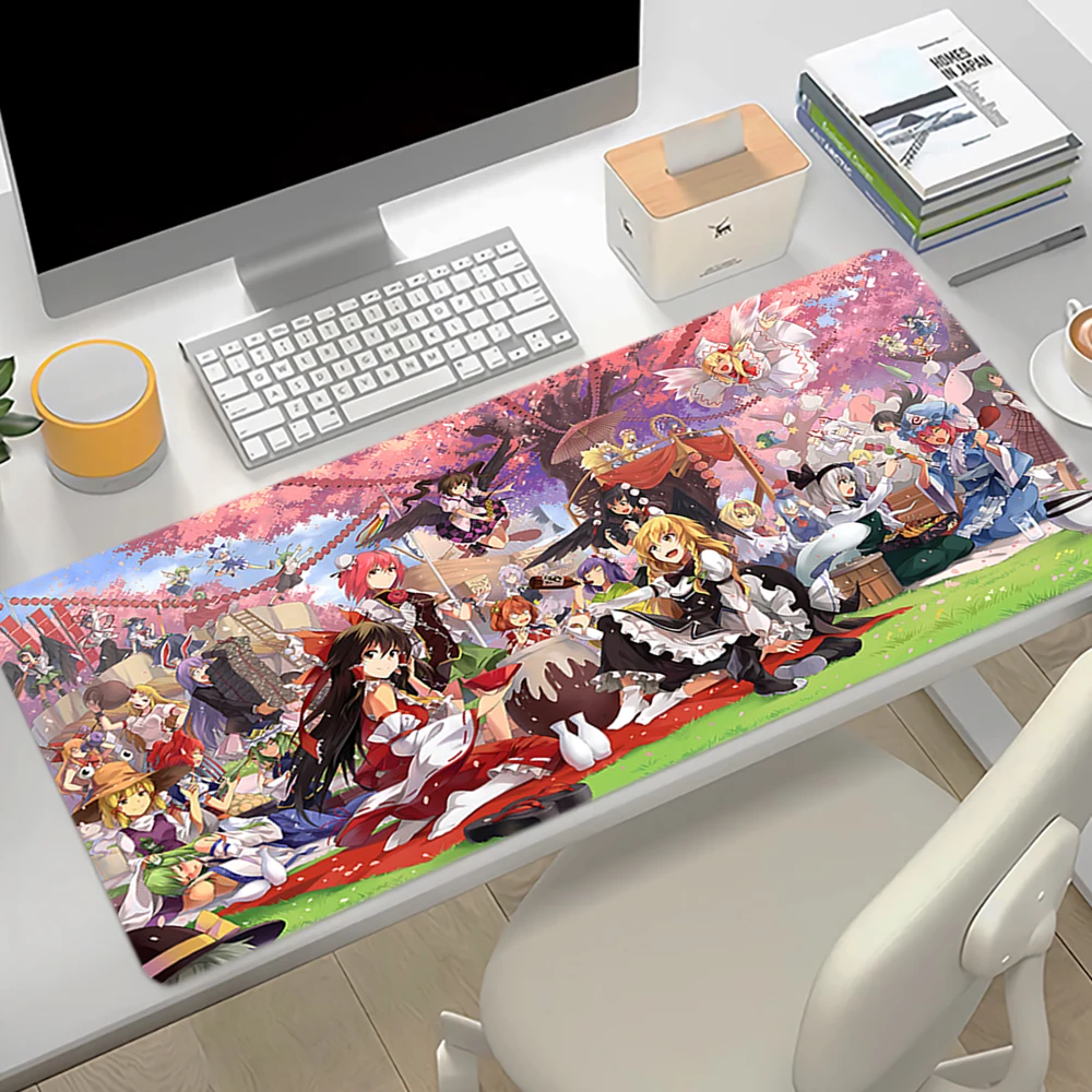 Mouse Pad Extra Large Laptop PC Gaming Accessories Touhou Project Playmat Anime Girl Izayoi Sakuya Kirisame Marisa Mousepad