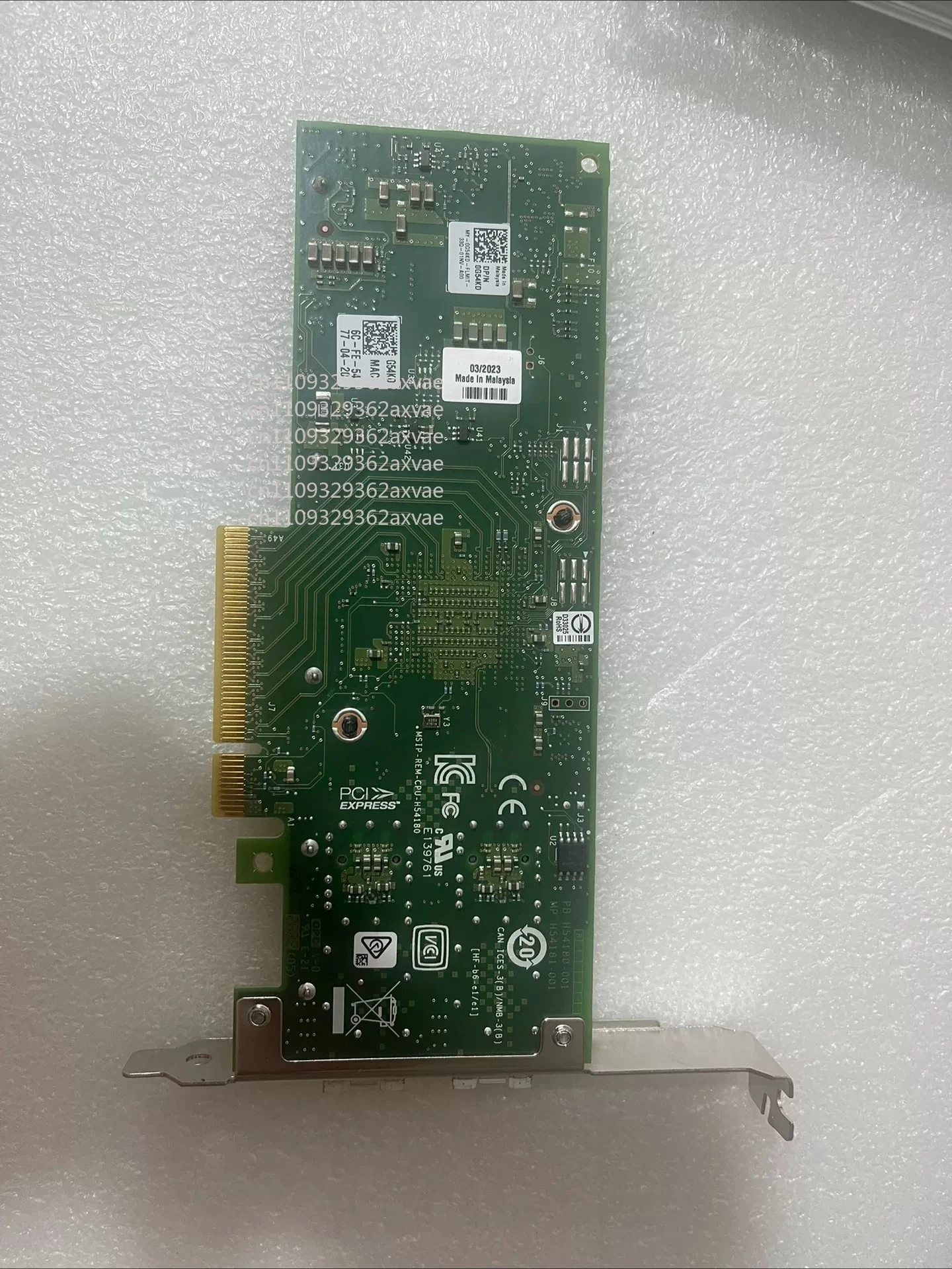 New For Dell Intel X710‑DA2 Dual‑Port 10GbE SFP+ PCIe Network Card G54KD 0G54KD For PowerEdge 14G‑15G‑16G Server