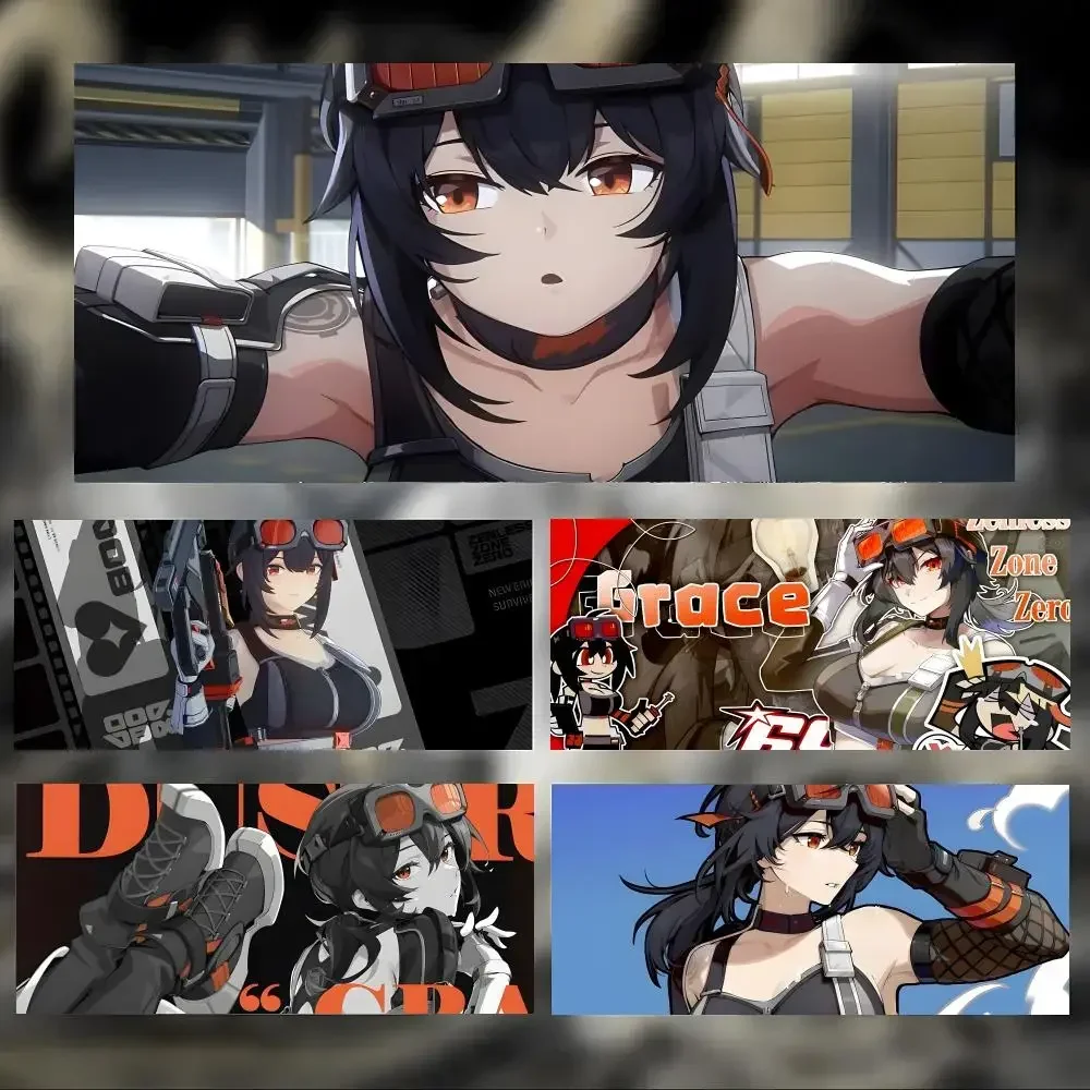 stylish agent Z-Zenless Zone Zero Grace Howard Mouse Pad Large Thick Desk Pad Stitched Edges Gaming Mouse Mat for PC
