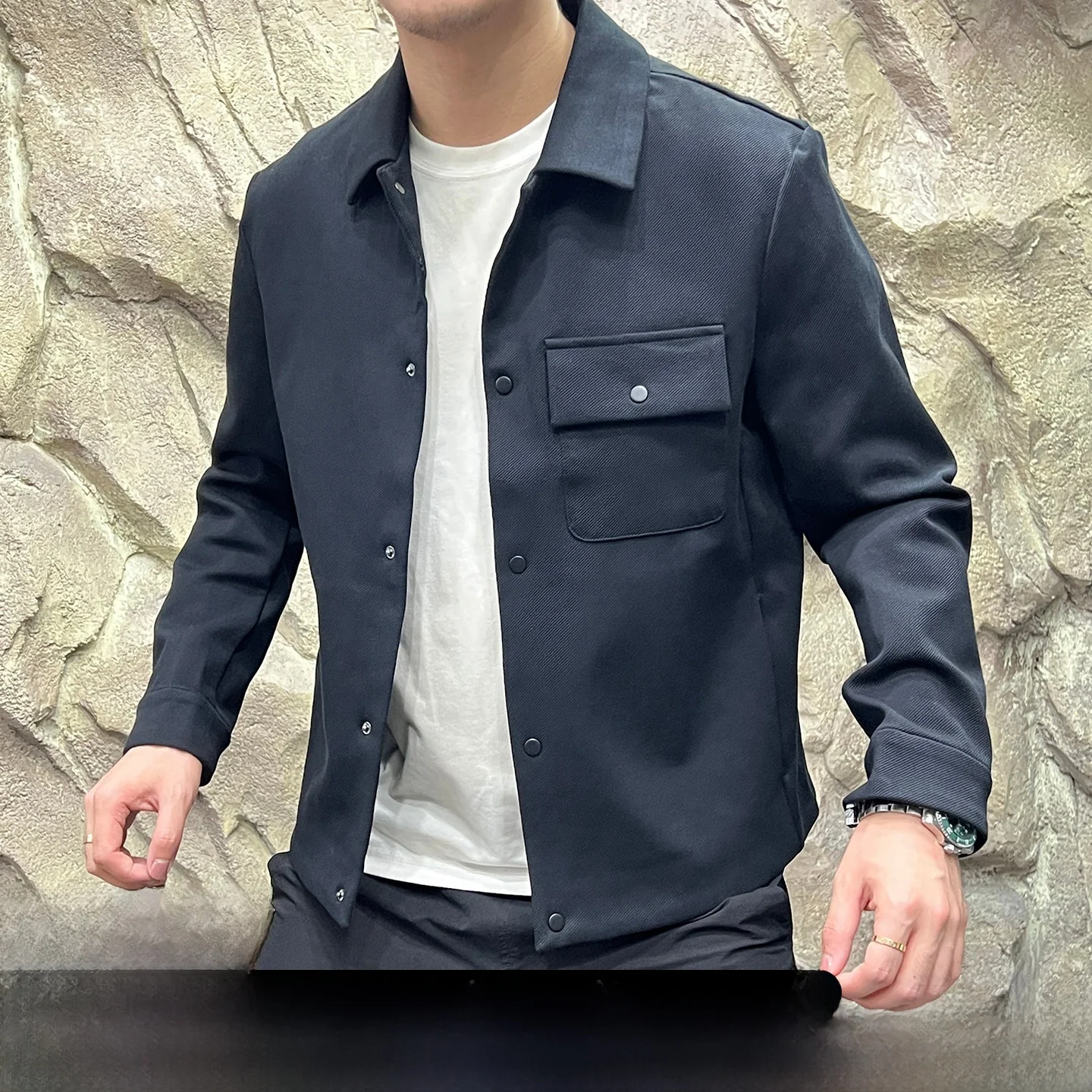 

3D вязаный дэт на заказ, уличный светильник Busin, мужской воротник, осеннее новое поступление, молодежная мода, теплая длинная подставка-свеч