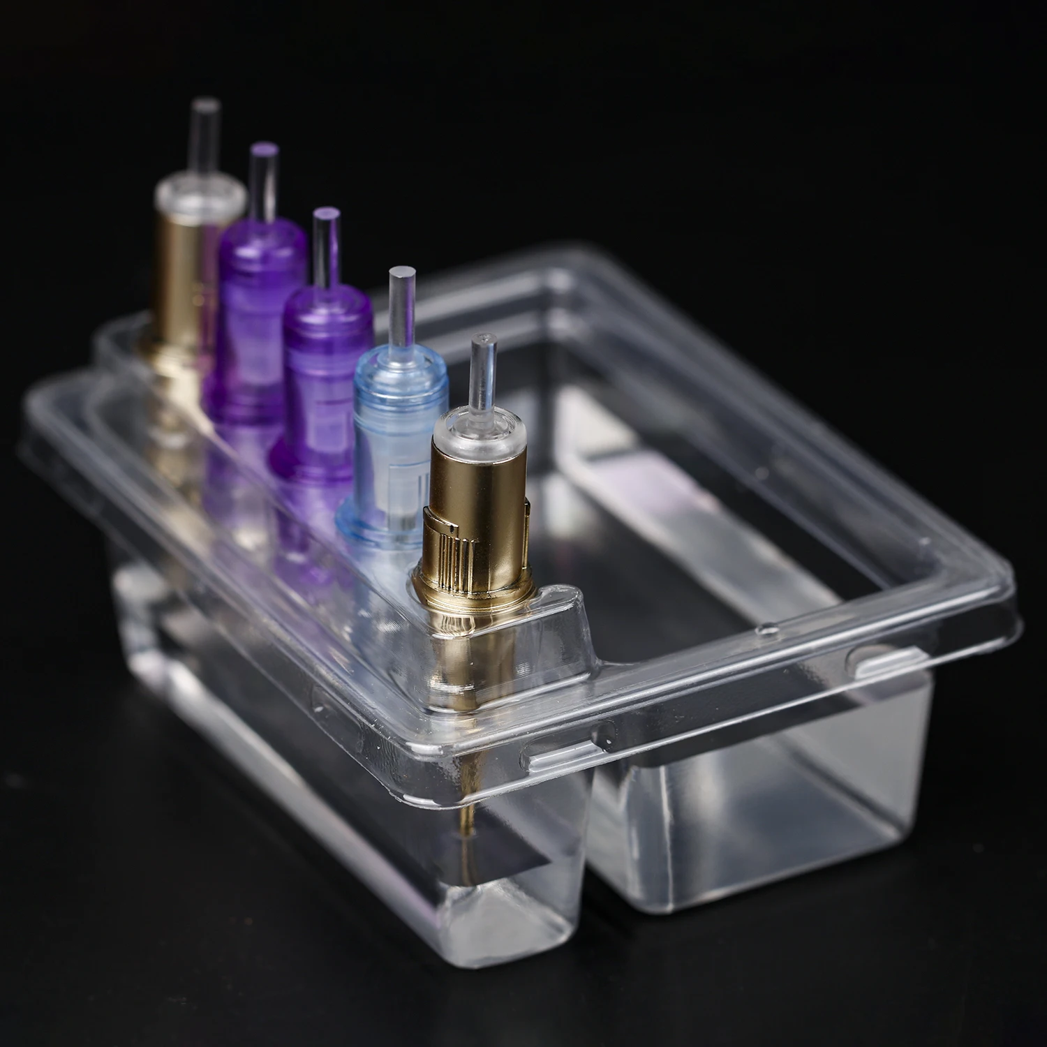 

20 шт./кор., игла для татуировки, герметичная чашка для ополаскивания, чашка для чистки иглы, прозрачные одноразовые картриджи, игольчатые лотки, инструменты для татуировки