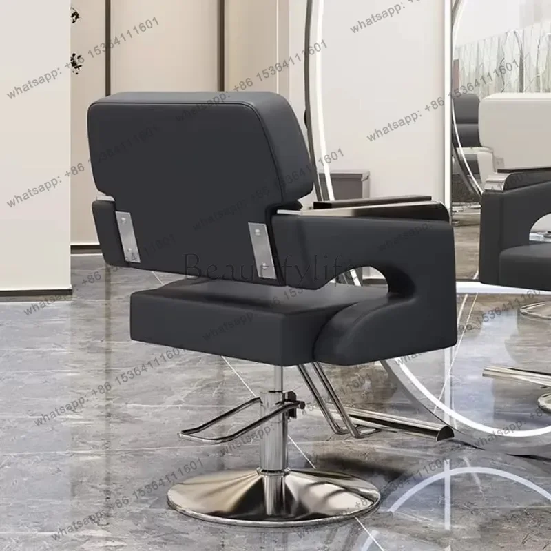 LJY Professional Salon Barber Chair Aesthetic Vintage Simple Equipment Barbershop Chair Classic Retro Silla De Barbero Furniture