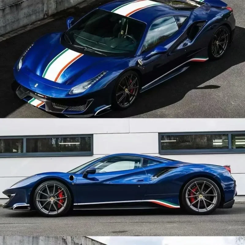 Car Vinyl sticker FOR Ferrari 488 Pista body custom modified track version Film Decal accessories