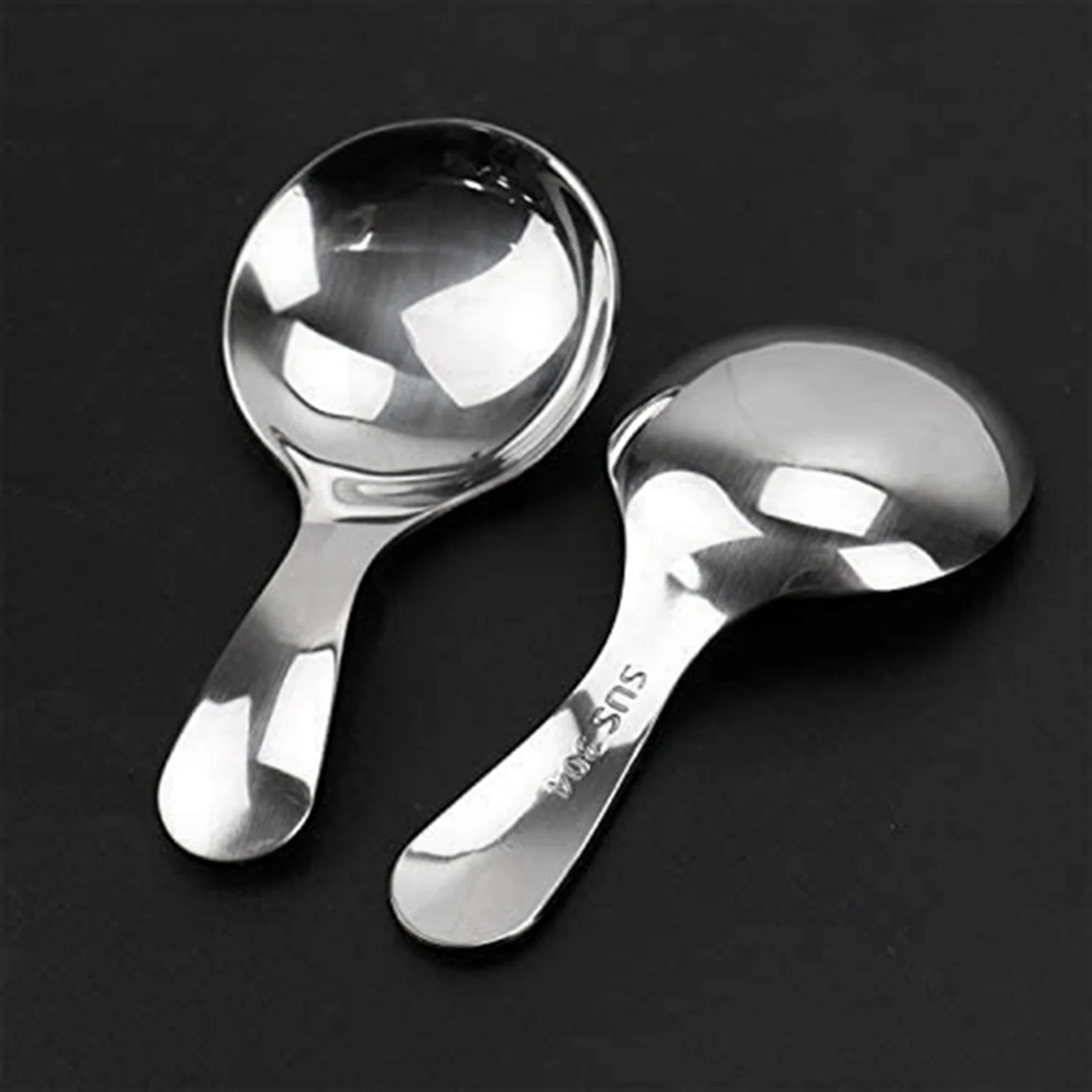 

12 Pcs Stainless Steel Short Handle Spoons Mini Salt Spoons Condiments Spoon Dessert Spoon Tea Coffee Spoons,Silver-AT36