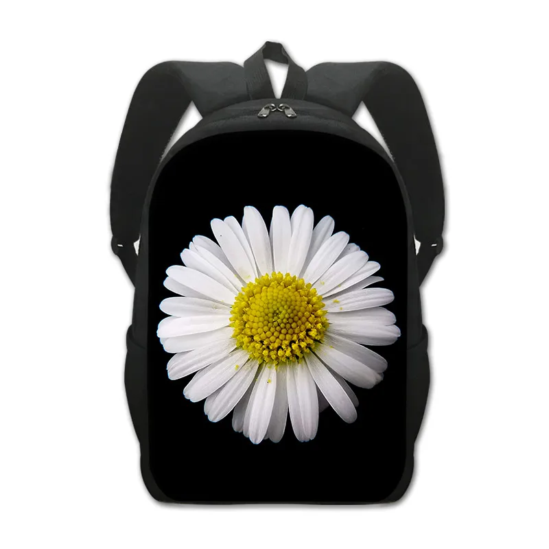 Edelweiss-mochila con estampado de flores para adolescentes, niños y niñas, mochilas escolares de mariposa bonita, mochila de día para niños