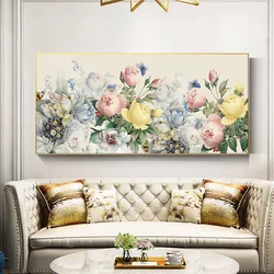 5D Diamond Painting Minimalist Modern Flowers Art Wall Painting Cross Stitch DIY Diamond Embroidery Kits Living Room Home Decor