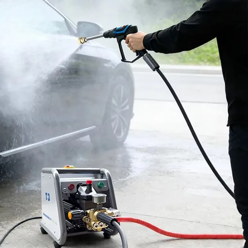 120 Bar High Pressure   Car Washer  Visible Pressure Gauge Pure Copper Motor Car Washing Equipment