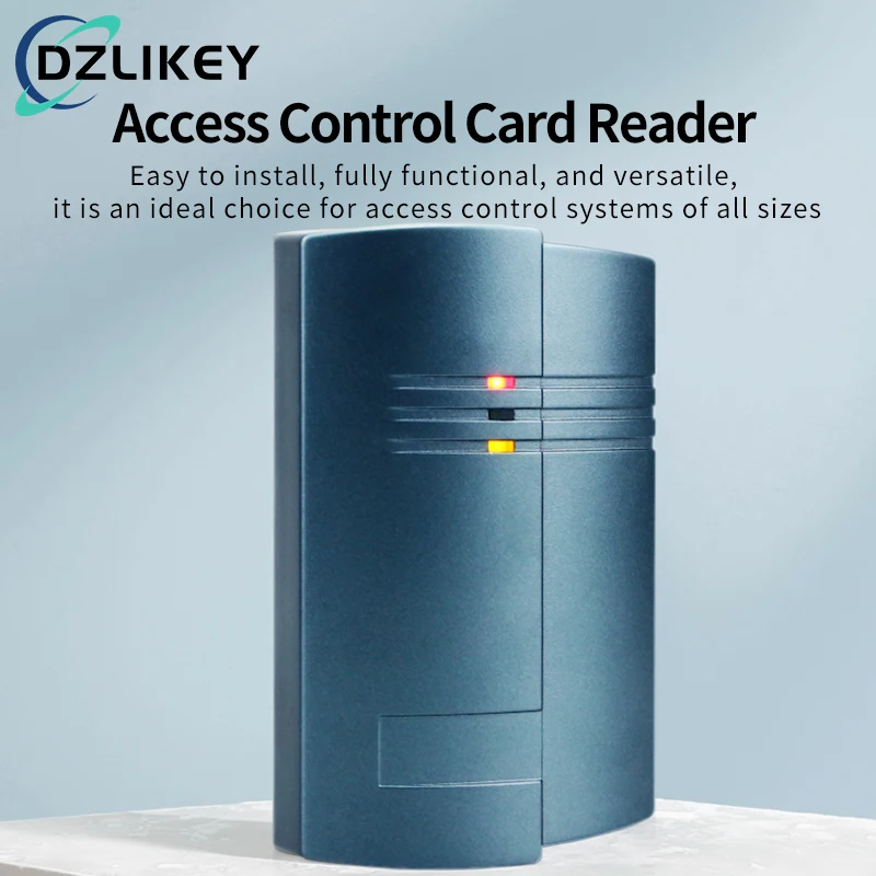 DC12V 125KHZ ID RFID Card Reader, Waterproof Suitable for Access Control System, Wiegand26/34, RS232, RS485, UART TTL Format