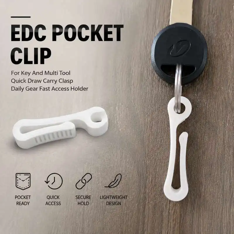 EDC Pocket Clip For Key And Multi Tool Quick Draw Carry Clasp Daily Gear Fast Access Holder