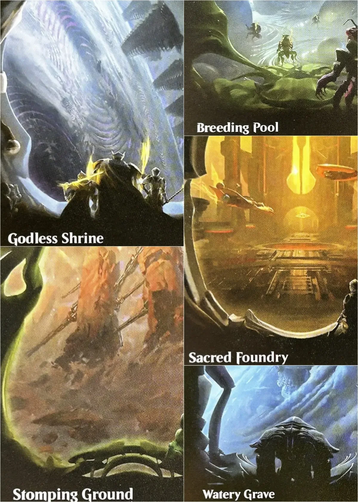 

Holo EOE Shocklands (Stomping Ground) Magical Proxy Cards black top Quality Gathering Board Playing Game Trading Cards