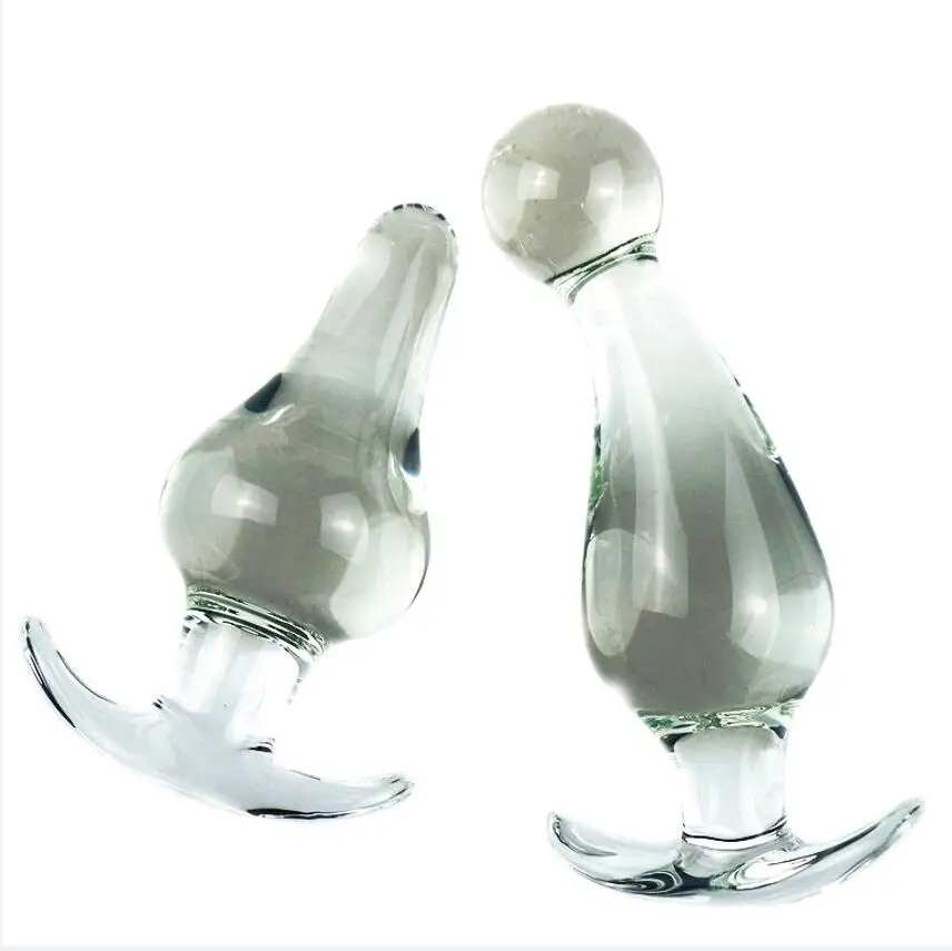 

Anal Training Stimulation Glass anal plugs sex toys for girl Gay Masturbation SM BDSM Diameter4.4-4.9CM Medium size