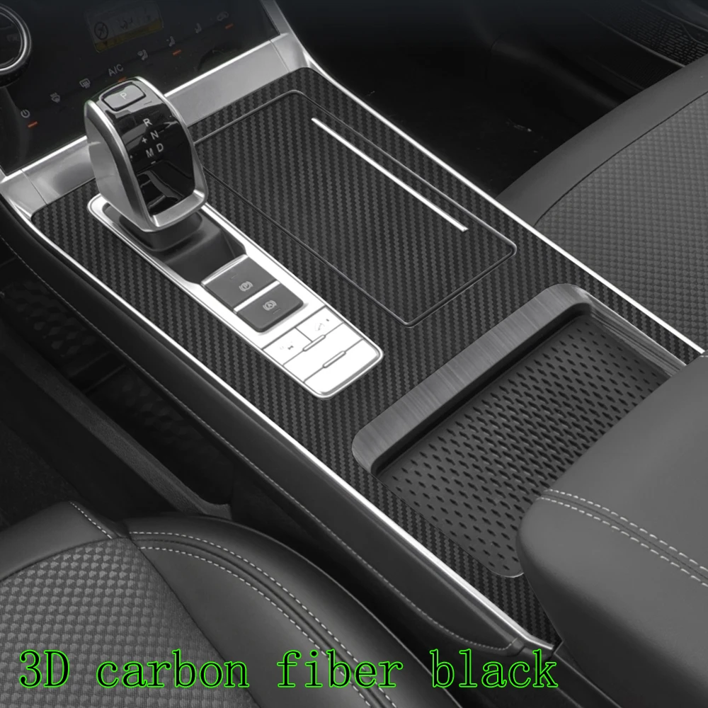 Carbon Fiber for chery tiggo 7 plus 2021 Car Film Interior Stickers Center Console Gear Dashboard Air Door Handle Lift Panel