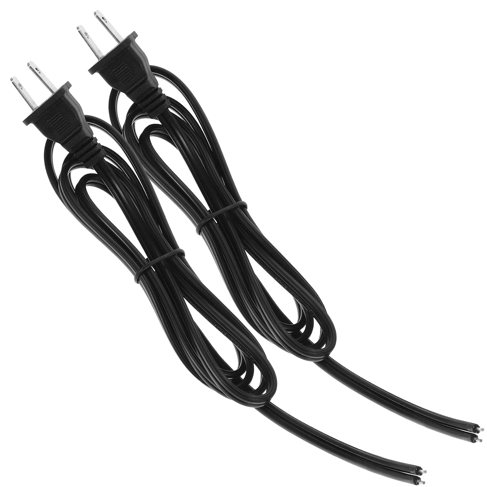 

2pcs Power Cord 1.5M 2 Prong Plug Replacement Appliance Extension Cord For Lamp Computer Rice Cooker Machine Tool Copper Cable