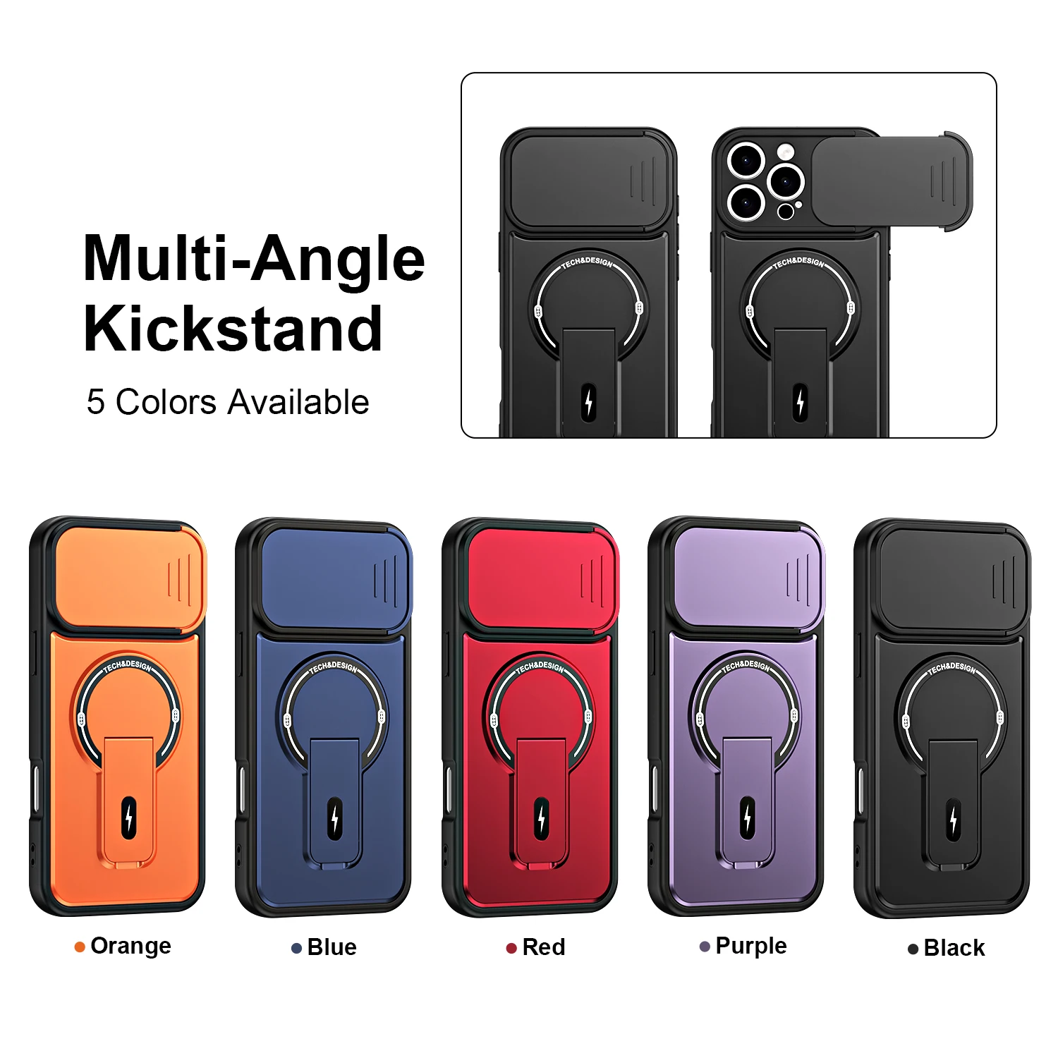 Magnetische Autohalterung für MagSafe-Hülle für iPhone 17 16 13 15 Pro Max, stoßfeste Panzerhülle mit Linsenschutz – Detail 12