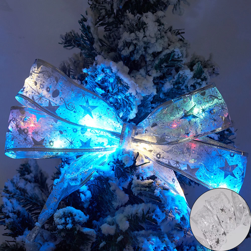1Pack 2/5/10M Christmas Ribbon Lights Mini Light Fairy String Lights for Party Wedding Christmas Tree Decortion Halloween Party