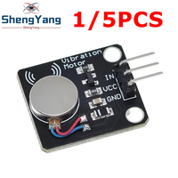 TZT 1/5PCS 5V Vibrating Vibration Motor Module High and Low Level Vibration Mini Motor Module for Arduino